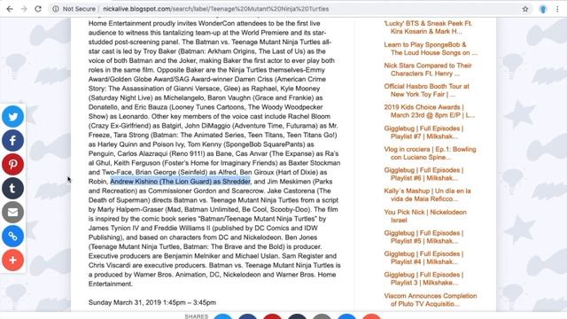 Batman Vs. TMNT Animated Movie Update! SHREDDER CONFIRMED! смотреть онлайн