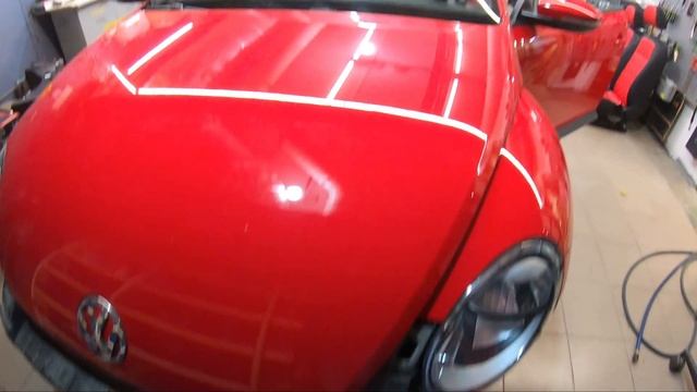 Volkswagen Beetle преображение. Салон, подсветка, шумоизоляция, музыка, автозвук.