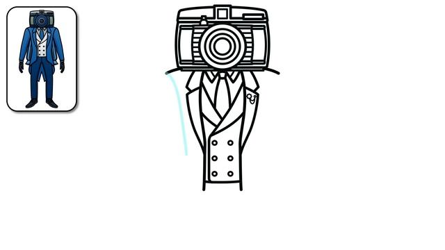 HOW TO DRAW PHOTO CAMERAMAN | Skibidi Toilet - Easy Step by Step Drawing смотреть онлайн