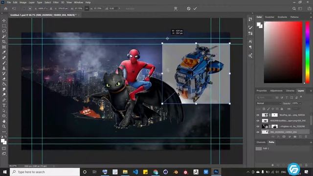 I Created The Amazing Spiderman night fury Advanced Cinematic Movie Poster Design in Photoshop смотреть онлайн