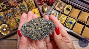 96. Винтажные и антикварные поясные броши. Neiger ? Sash .