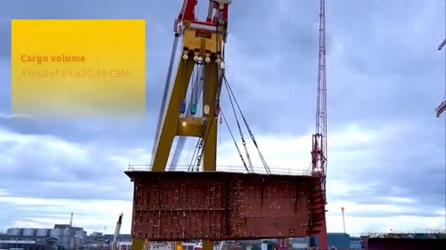 How to move 40,000 CBM lower Hull Blocks? | DHL Industrial Projects Singapore смотреть онлайн