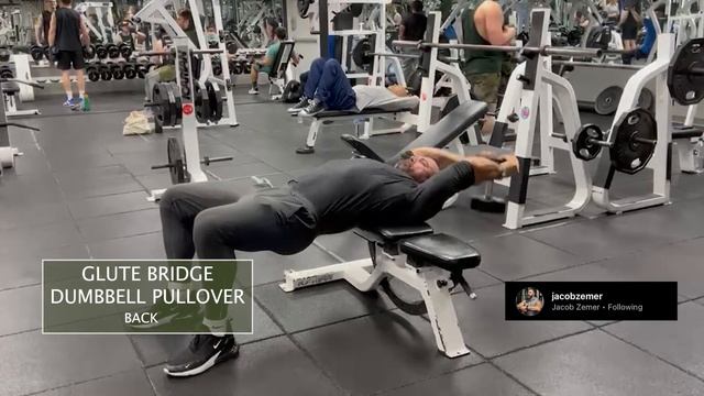 Glute Bridge Dumbbell Pullover