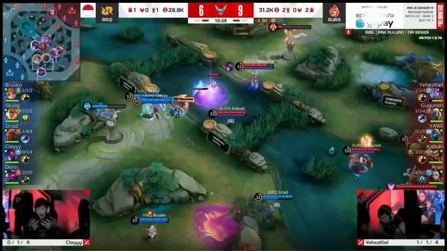 MATCH 3 RRQ HOSHI VS AURA ESPORTS MPL INDONESIA S13 смотреть онлайн