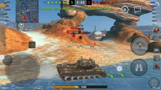 WoT BlitZ💤Т54е1 (🐹 хомяк) первые бои на стоке смотреть онлайн