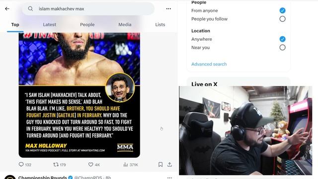 BEEF.. Islam Makhachev FIRES at Max Holloway But… смотреть онлайн