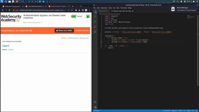 10. Lab 9 - Authentication bypass via flawed state machine смотреть онлайн