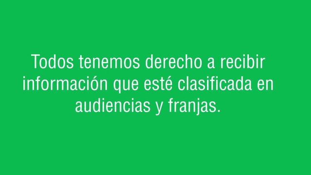 Art. 65 Clasificación de audiencias y franjas horarias (2018) смотреть онлайн