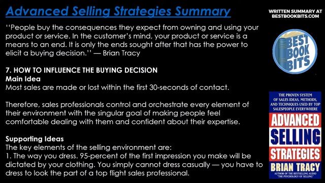 Advanced Selling Strategies | Brian Tracy | Book Summary смотреть онлайн