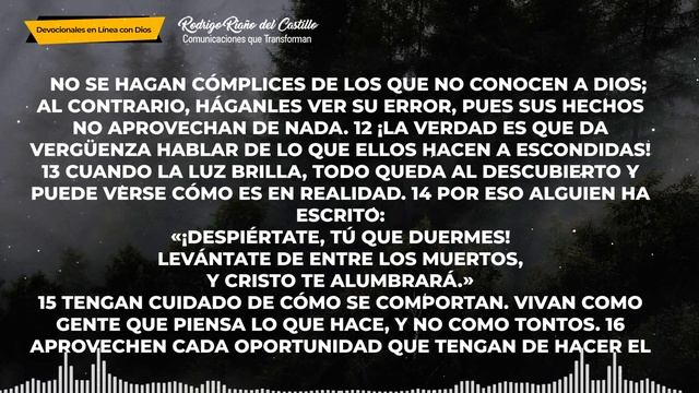 LA BIBLIA EN UN AÑO/Día 119 Efesios: 4-6 смотреть онлайн