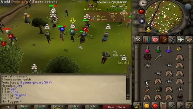 Runescape Oldschool - High Risk Obby Tank Pking - Low Level смотреть онлайн