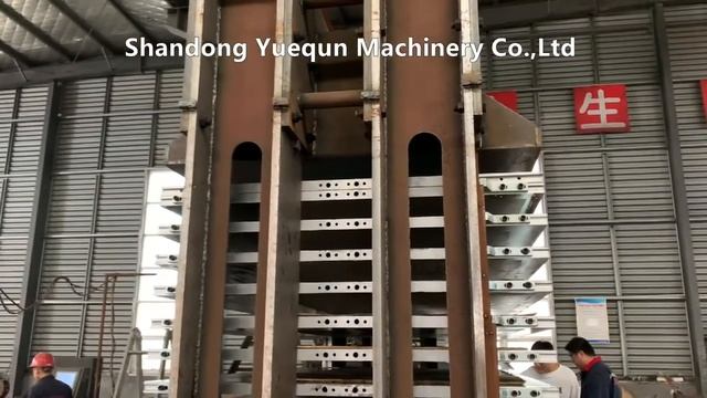 Plywood hot press machinery 12 layers 800 Tons laminated смотреть онлайн