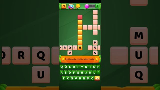 Krossvord So'z O'yini Javoblari. 6-bosqich 5-jumboq