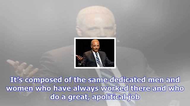 Eric holder claims there’s more “integrity” at fbi than at the white house смотреть онлайн