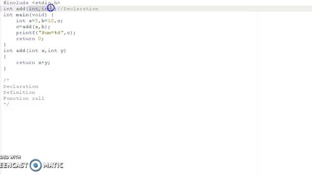 Basics of User defined Functions in C смотреть онлайн