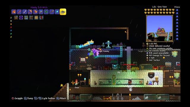 Me Destroying two pillars in terraria and Truffle Worm exclusive