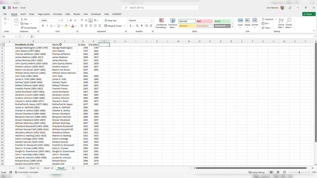 EXCEL - Перенос данных по столбцам - Text to columns смотреть онлайн