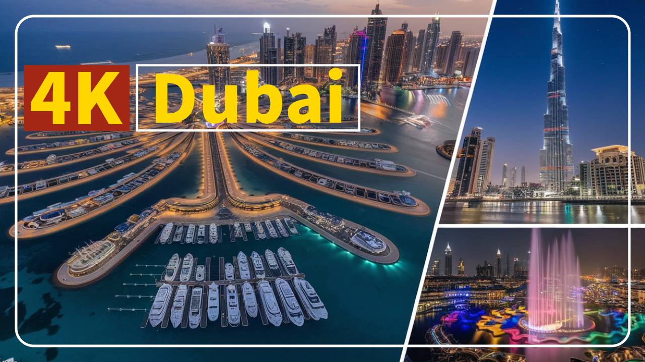 Дубай в 4К с дрона. Dubai 4k Video