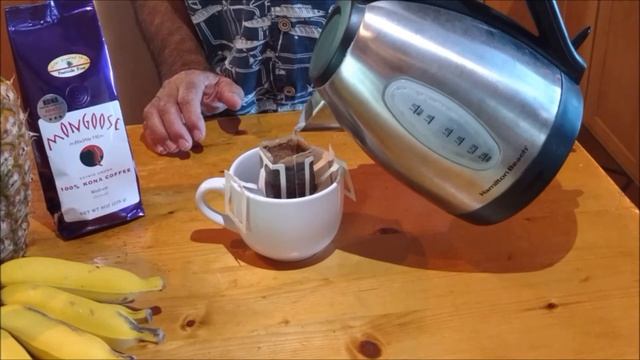 Kona Coffee pour over Mongoose Mountain Farm смотреть онлайн