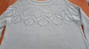 Джемпер из совместника готов, обзор готового изделия