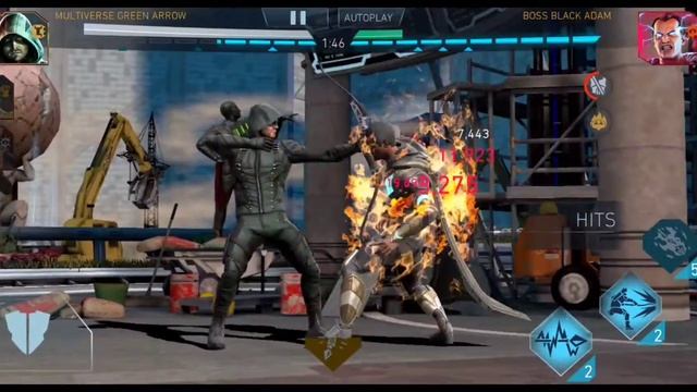 Facing tough Boss Black Adam | Injustice 2 Mobile Advent of Chaos Heroic 3 | смотреть онлайн