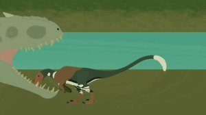 (JW) Indominus rex vs Disney Carnotaurus Animation | Dinosaur battle arena |