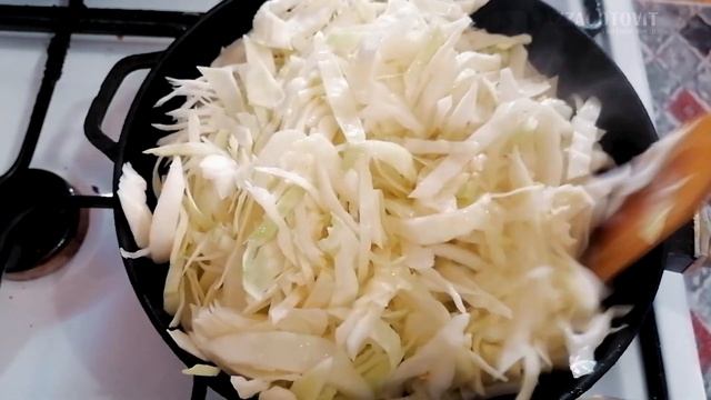 Вы научитесь Очень Вкусно Тушить Капусту на Сковороде с грибами, Вкусный и Простой рецепт