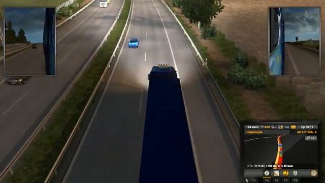 45 - Euro Truck Simulator 2 - Ольга Дальнобоищик - Разагналась хорошо 2!))) смотреть онлайн
