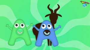 АБЕТКА ТРАКТОРЦЯ - Літера  А  - Розвиваючі пісні та мультики - Назар Савко