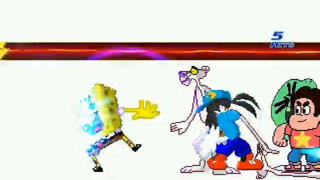WCDM MUGEN request # 113 steve universe spongebob gumball and pink panther VS klonoaDJfan234 смотреть онлайн