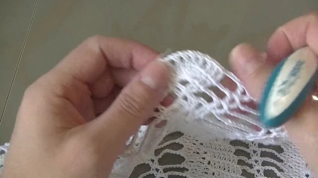 Скатерть  простая  для начинающих. Часть 6.