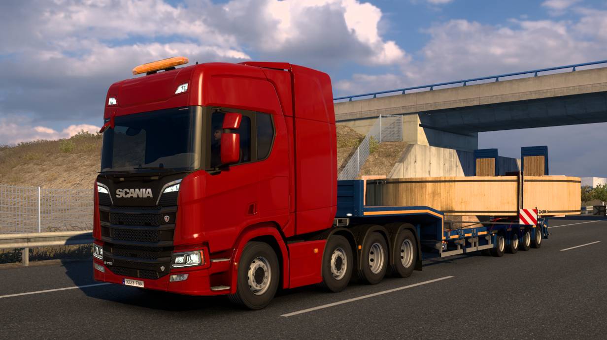 Euro Truck Simulator 2, рейс Мадрид - Пуэртольяно. смотреть онлайн