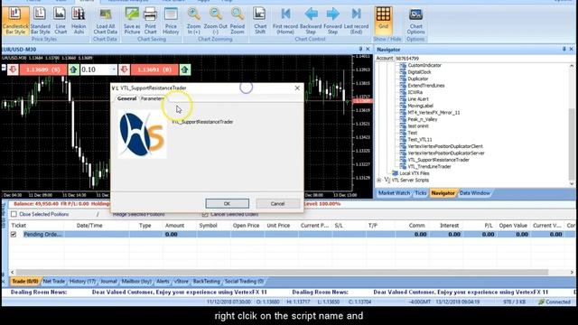 VertexFX VTL Client Side EA - Support Resistance Breakout EA смотреть онлайн