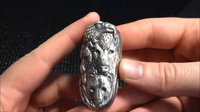 Bison Bullion Poured Silver Totem смотреть онлайн