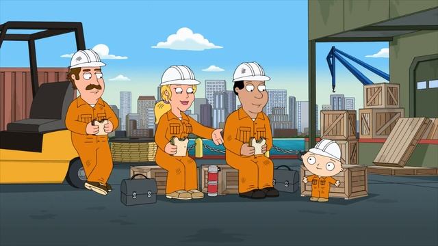 Тебя формирует твое окружение! Стьюи на стройке.