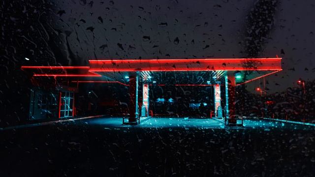 Heavy Night Rain | Neon Gas Station | Car Window Isolation | 1HOUR | Fall Asleep Fast | Rain Sounds смотреть онлайн