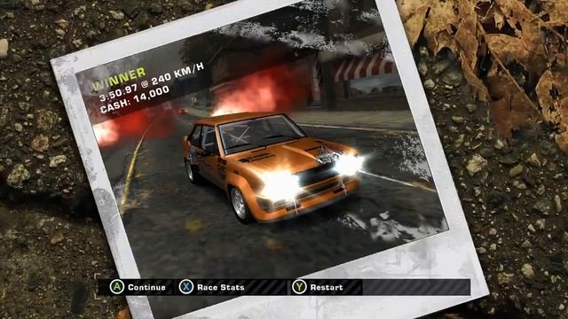 Need For Speed Most Wanted. Webster с грибами в лесу остался.