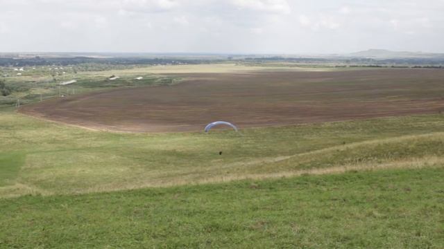 Дима. Полет с учебной горки. Солоновка 2016