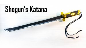 Создайте катану сёгуна из Shadow Fight 2 из картона!