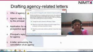 Agency correspondence in business