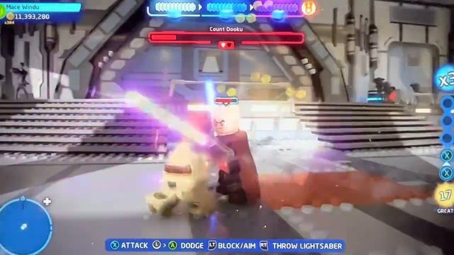 Road to the Skywalker Saga - Lego Star Wars: TSS - Mace Windu & Ben Kenobi Vs Count Dooku! смотреть онлайн