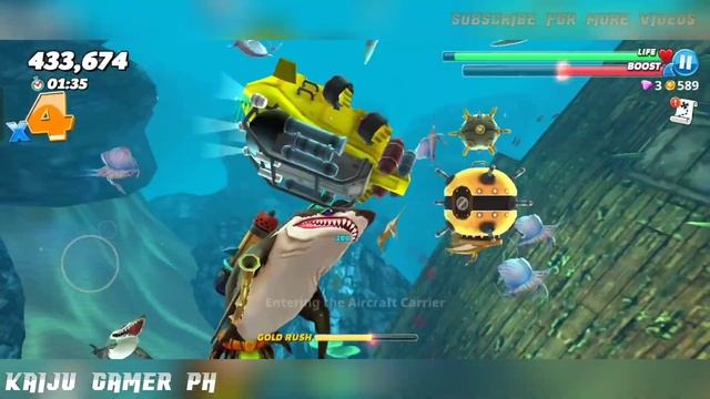 MEGALODON GAMEPLAY - HUNGRY SHARK WORLD | KAIJU GAMER PH смотреть онлайн