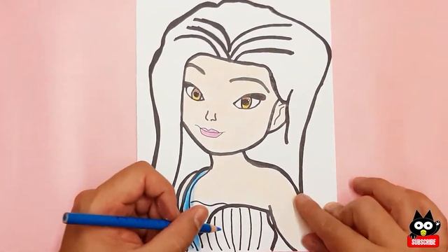 Drawings to make Silvermist the water fairy tinker bell - drawing and coloring - cat color 🟦 смотреть онлайн