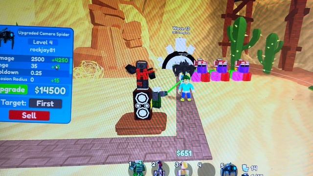 UPGRADED CAMERA SPIDER IS OP TOILET TOWER DEFENSE ROBLOX смотреть онлайн