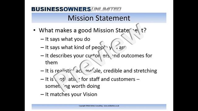 Business vision, mission and strategy смотреть онлайн