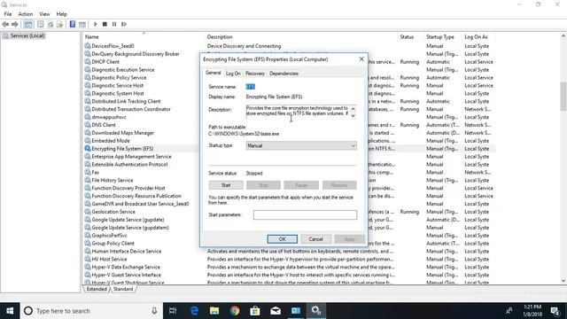 How To Turn on or off Encrypting File System EFS Service in Windows 10 смотреть онлайн