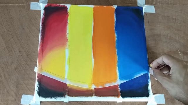 How To Paint 4 Seasons/ Quick & Easy /4 Seasons Acrylic Painting/ 4 Seasons Tree/ Landscape Paintin