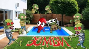 ЗОМБИ АПОКАЛИПСИС! ДОМ ОТ ЗОМБИ! СТРАШИЛКИ для детей. СПАЙДЕР и НИНДЗЯГО (МУЛЬТИКИ)