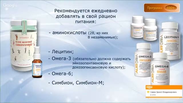ПЕРЕЧЕНЬ ПРОДУКТОВ в программе 120+ ! Постнов С Е Аврора смотреть онлайн