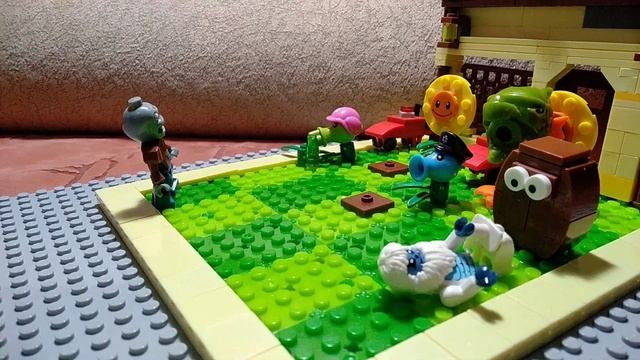 Lego мультик ,,Растения против зомбиии"!))) Часть 1!!! смотреть онлайн